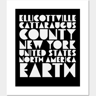 Ellicottville New York Skiing Sledding Mountain Biking Posters and Art